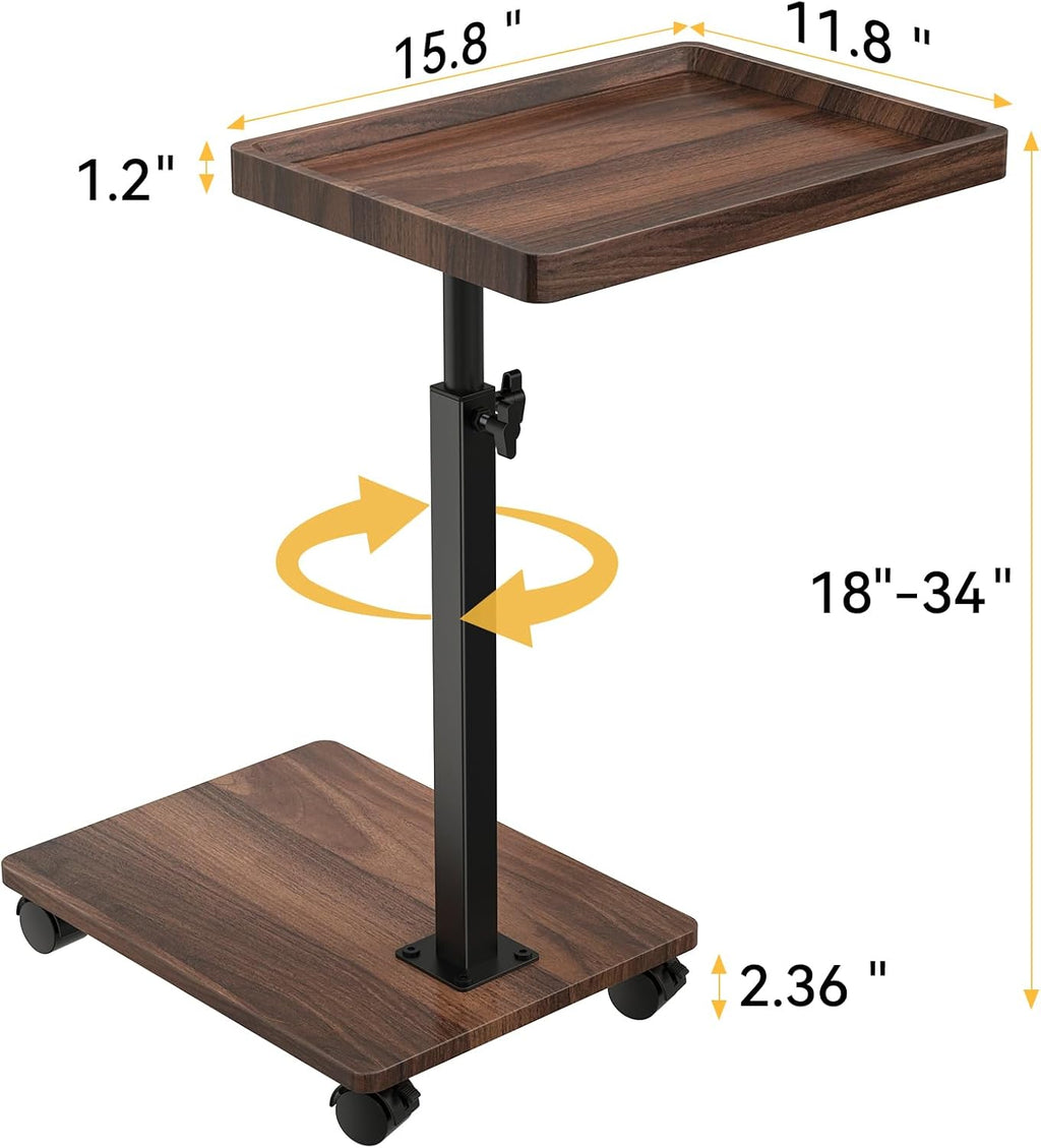XNSDXV™ Adjustable Rolling Side Table