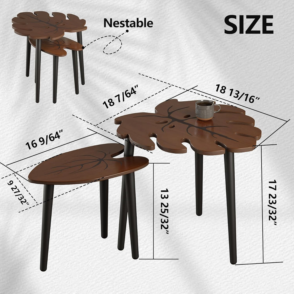 BAMEOS™ Monstera Nesting Tables
