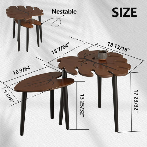 BAMEOS™ Monstera Nesting Tables