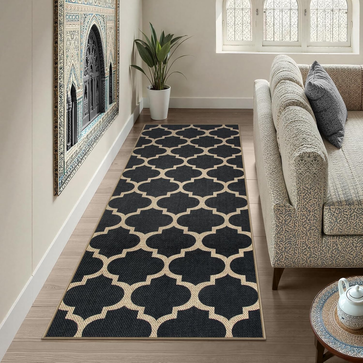LAHOME™ Modern Rainbow Runner Rug