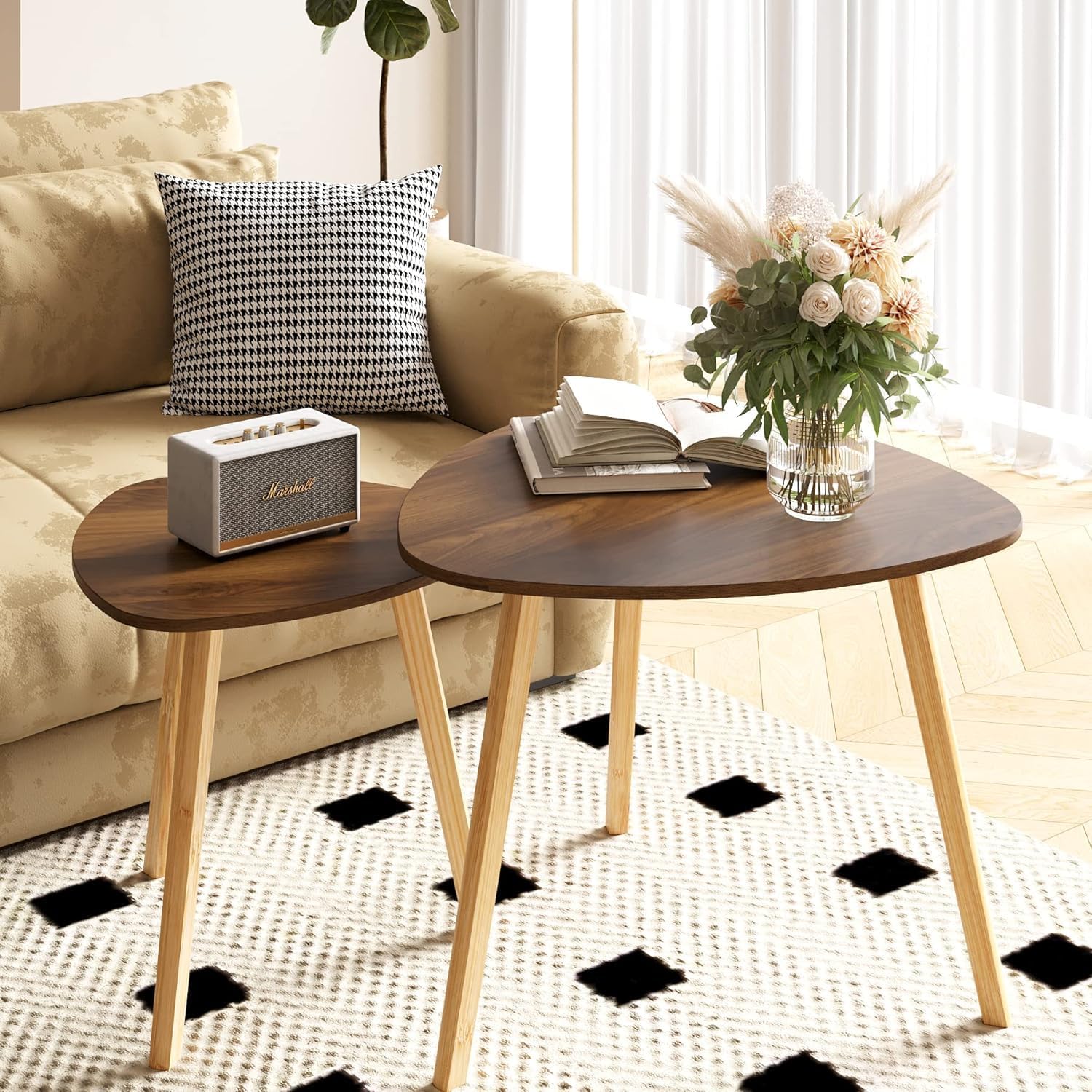 BAMEOS™ Monstera Nesting Tables