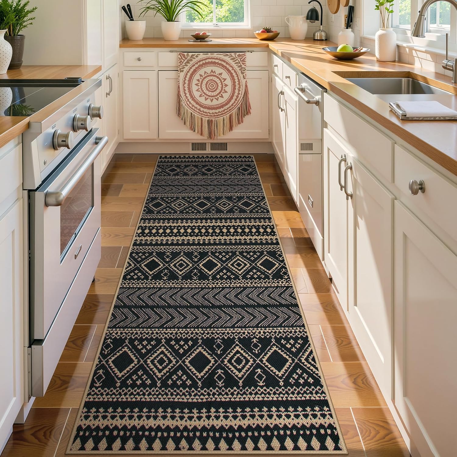 LAHOME™ Modern Rainbow Runner Rug