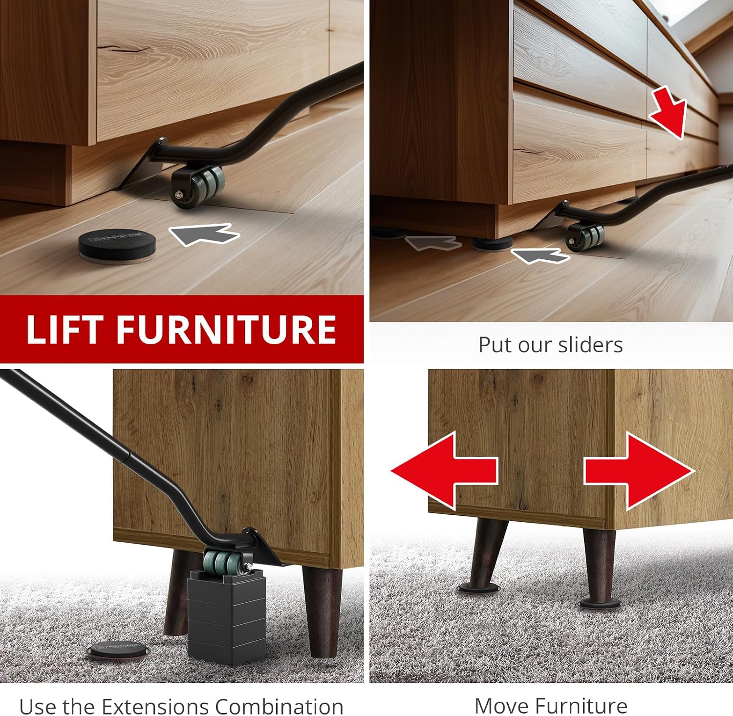 X-PROTECTOR™ Furniture Jack & Lifter Set