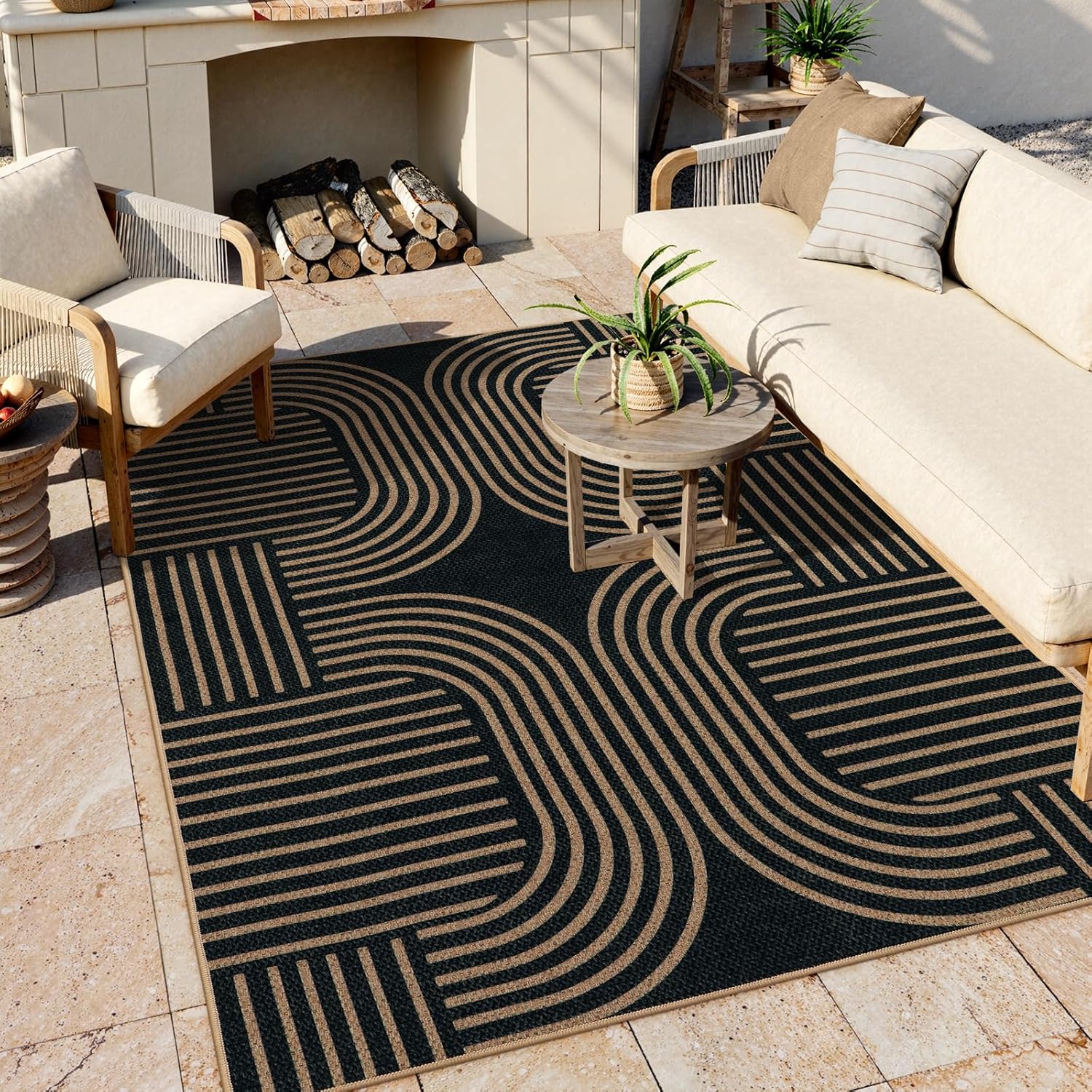 LAHOME™ Modern Rainbow Runner Rug