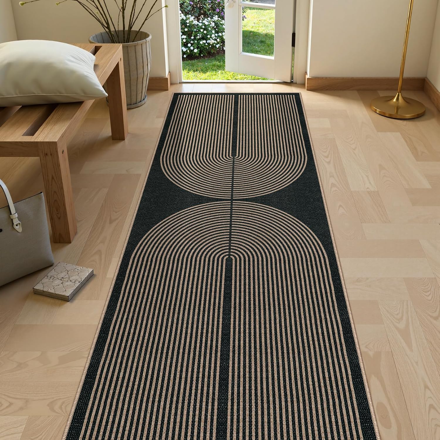 LAHOME™ Modern Rainbow Runner Rug