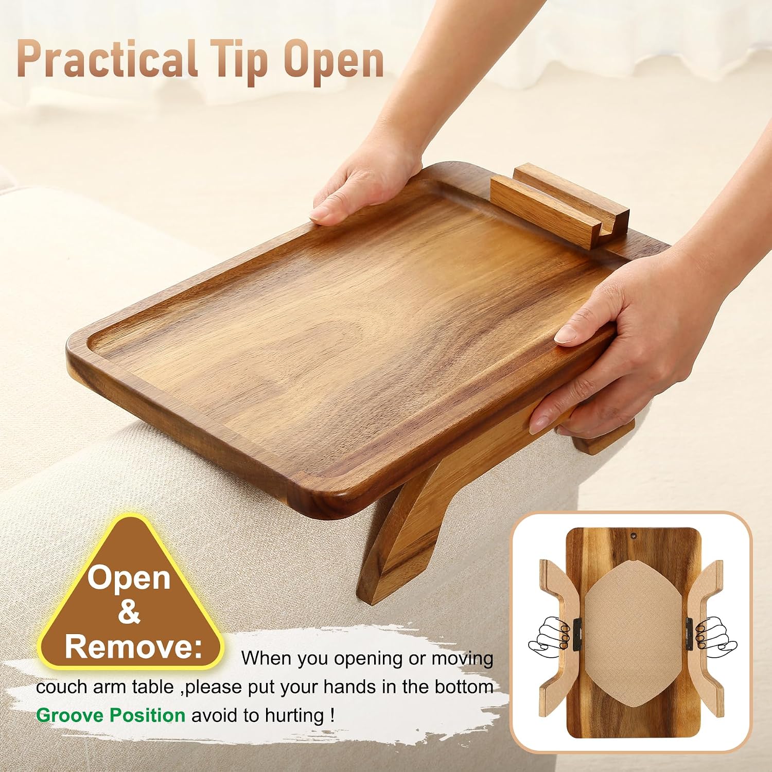 SINWANT™ Couch Arm Tray