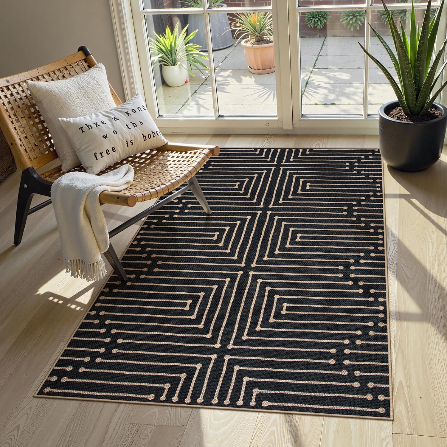 LAHOME™ Modern Rainbow Runner Rug