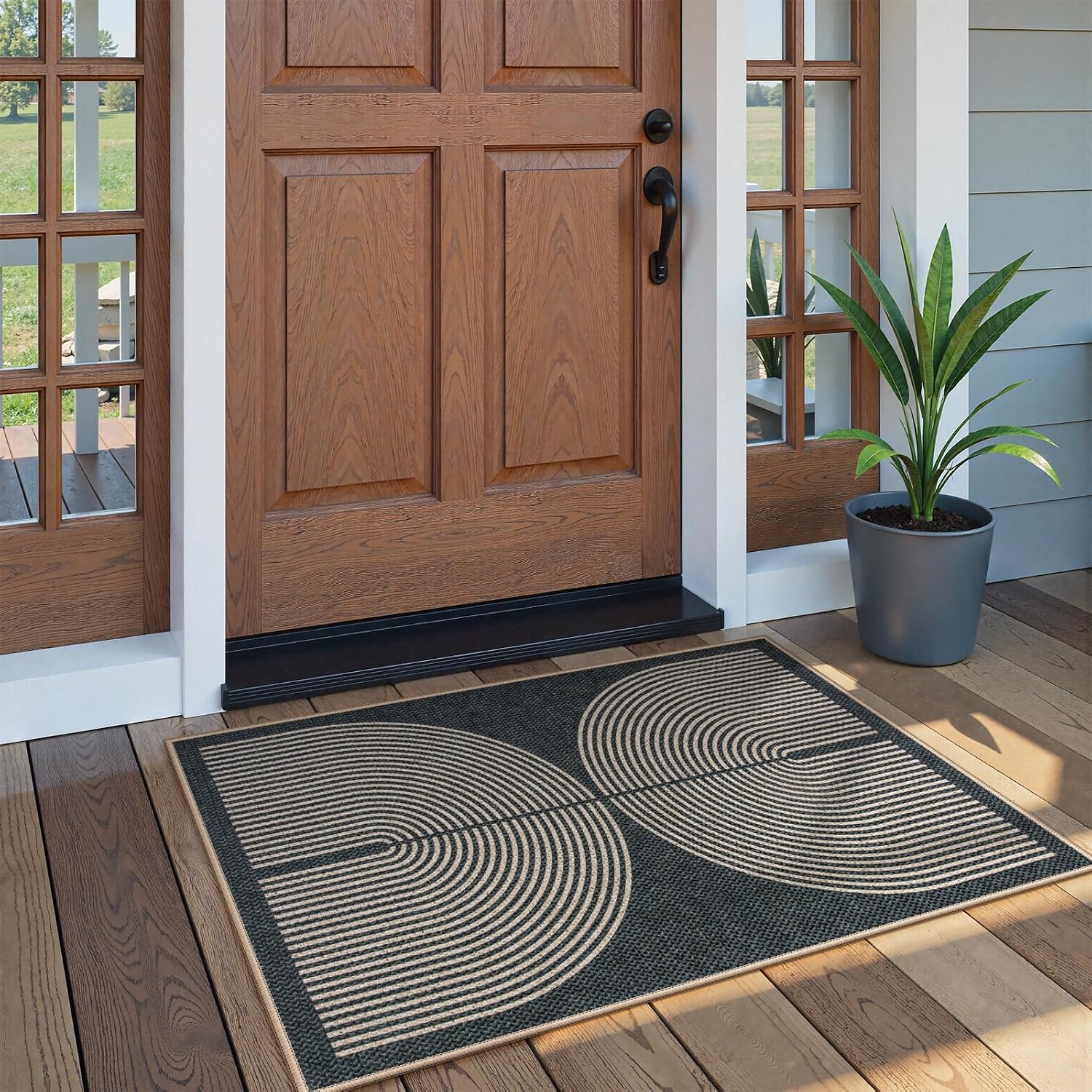LAHOME™ Modern Rainbow Runner Rug
