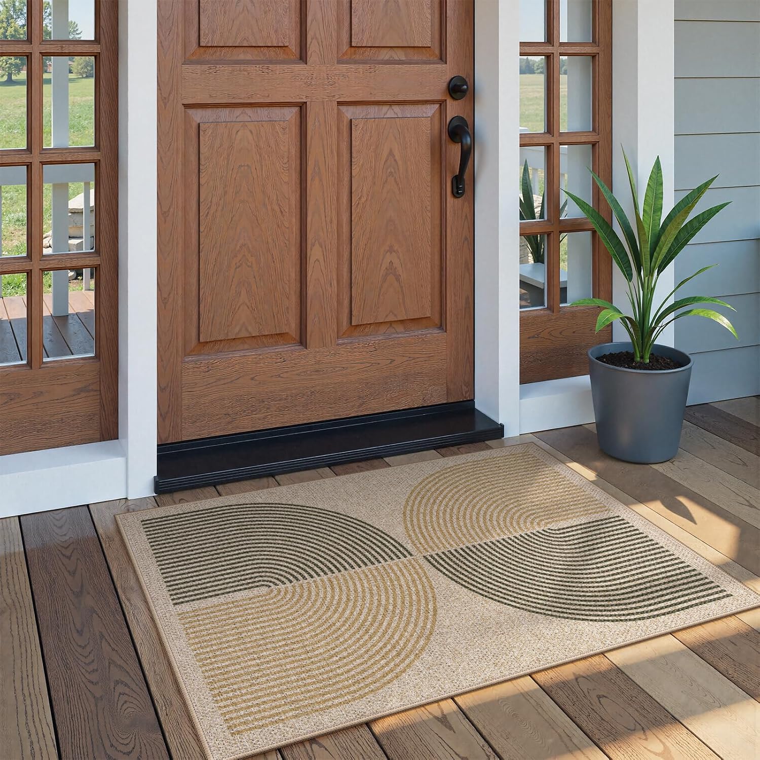 LAHOME™ Modern Rainbow Runner Rug