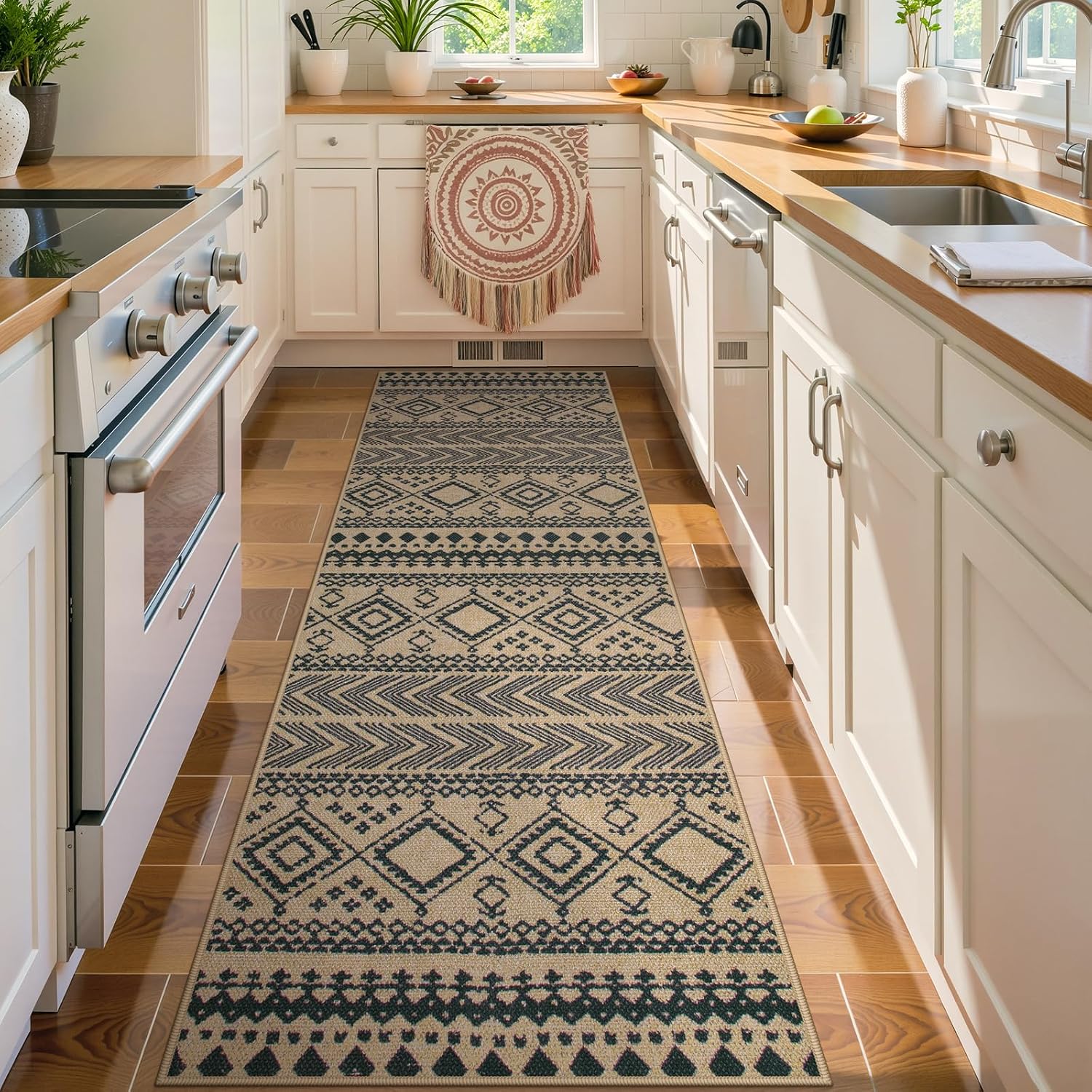 LAHOME™ Modern Rainbow Runner Rug