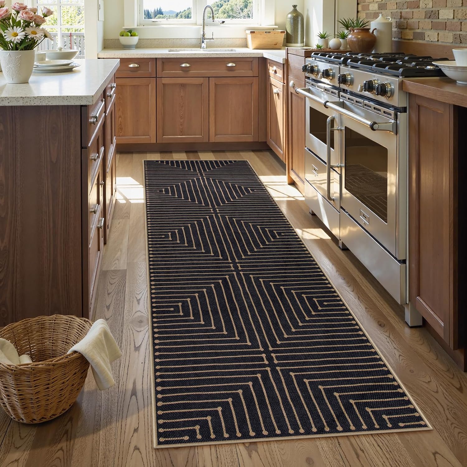 LAHOME™ Modern Rainbow Runner Rug