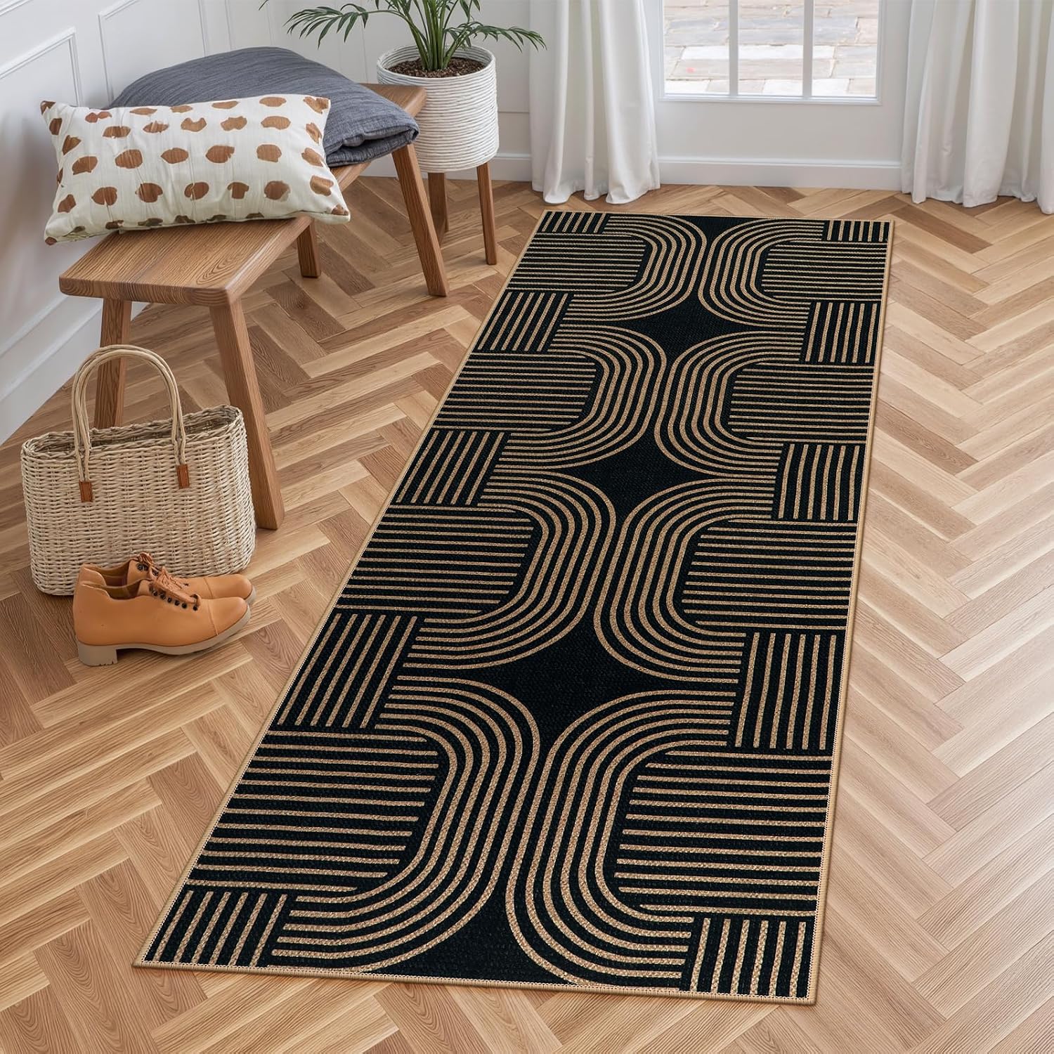 LAHOME™ Modern Rainbow Runner Rug