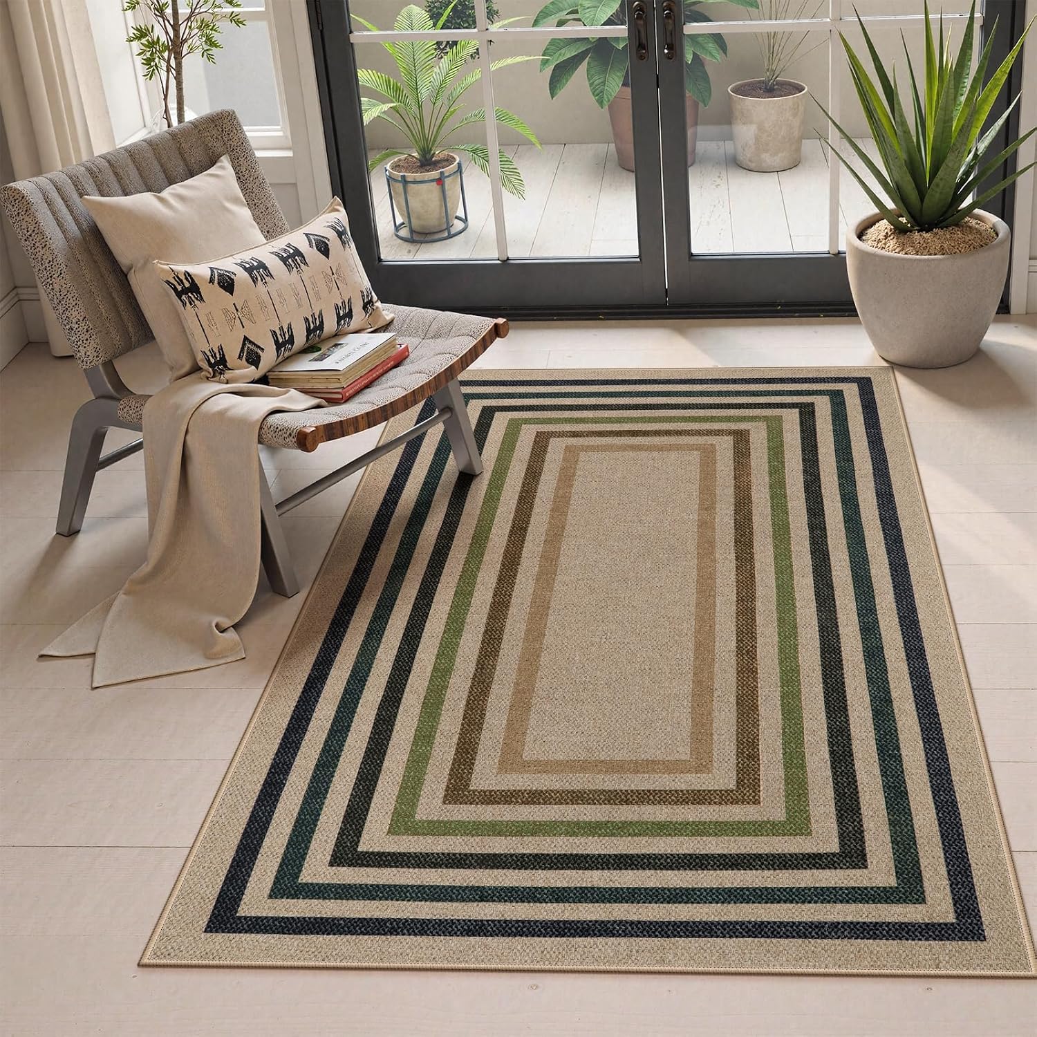 LAHOME™ Modern Rainbow Runner Rug