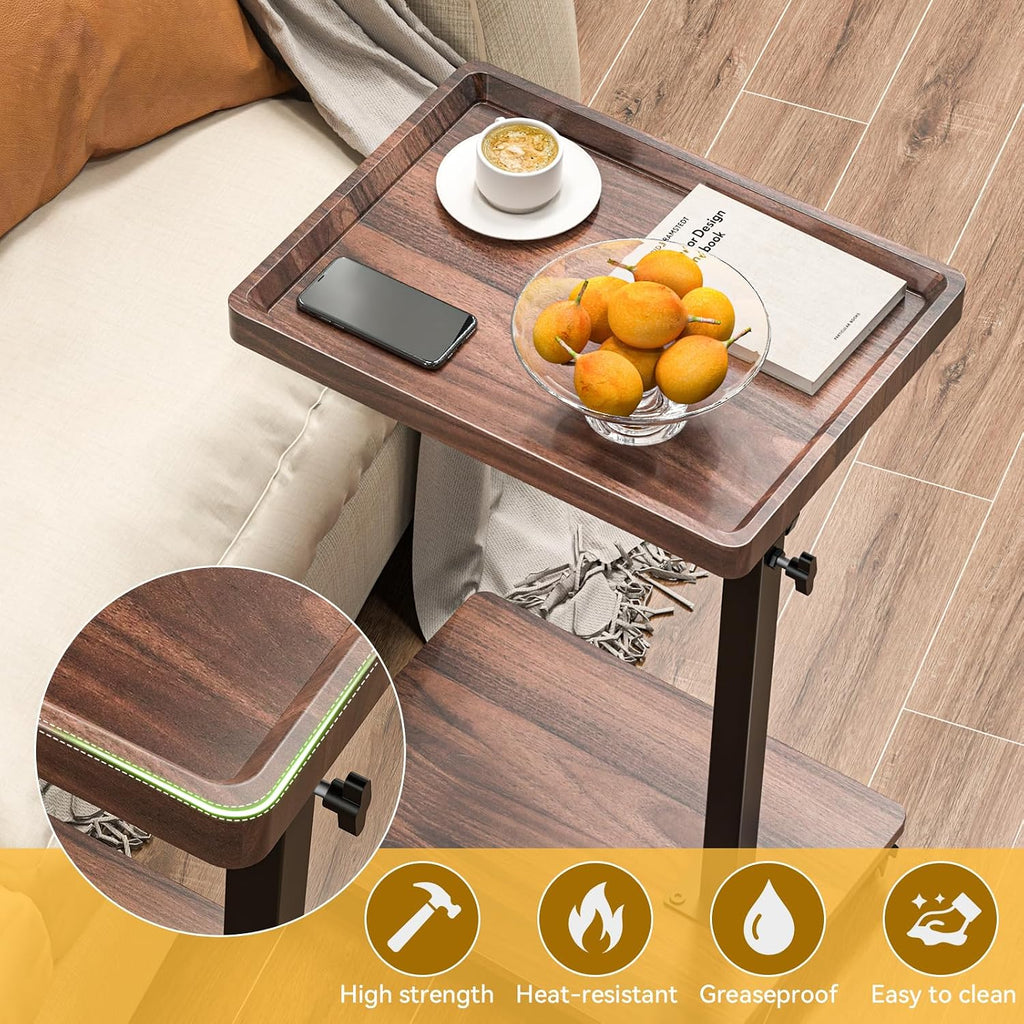 XNSDXV™ Adjustable Rolling Side Table
