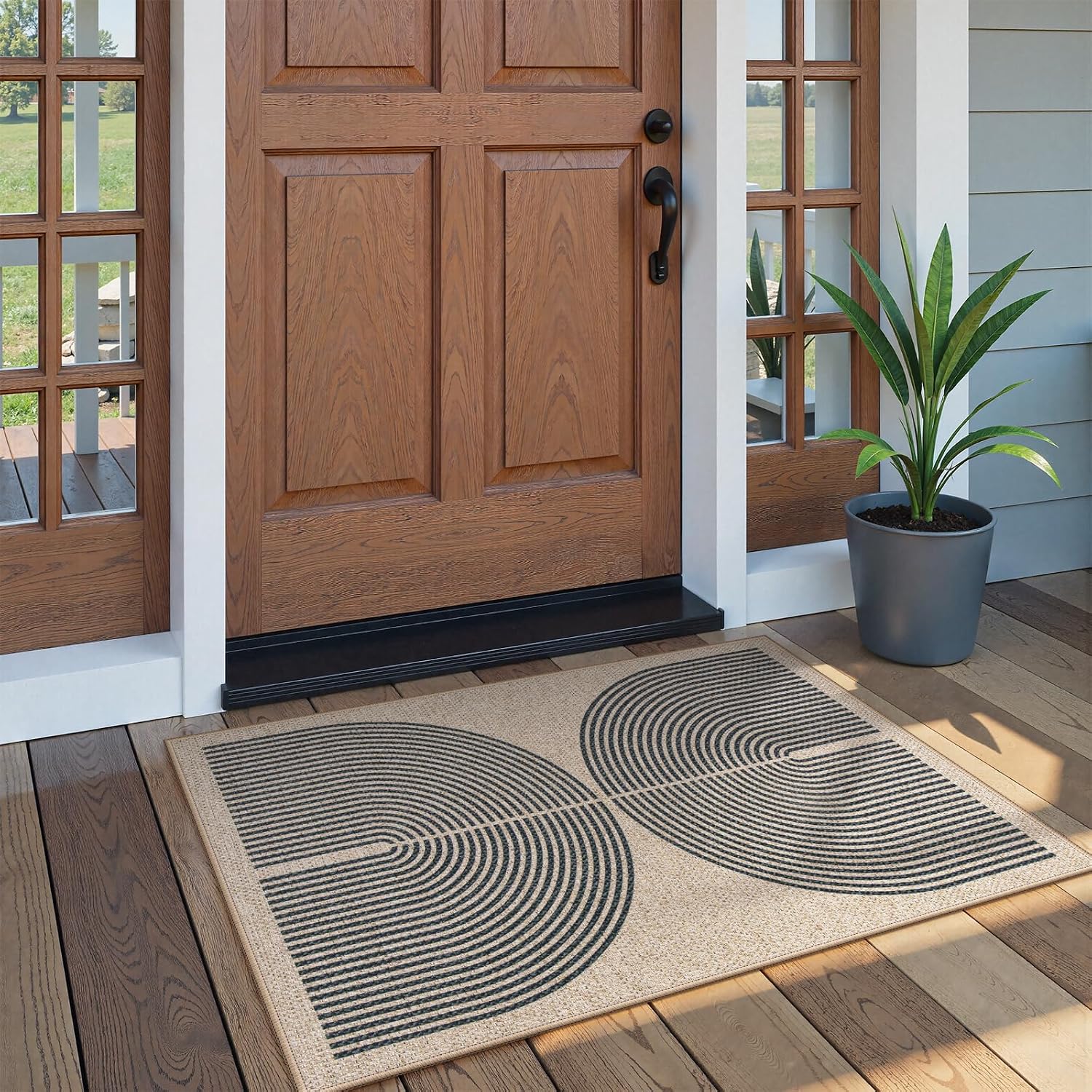 LAHOME™ Modern Rainbow Runner Rug