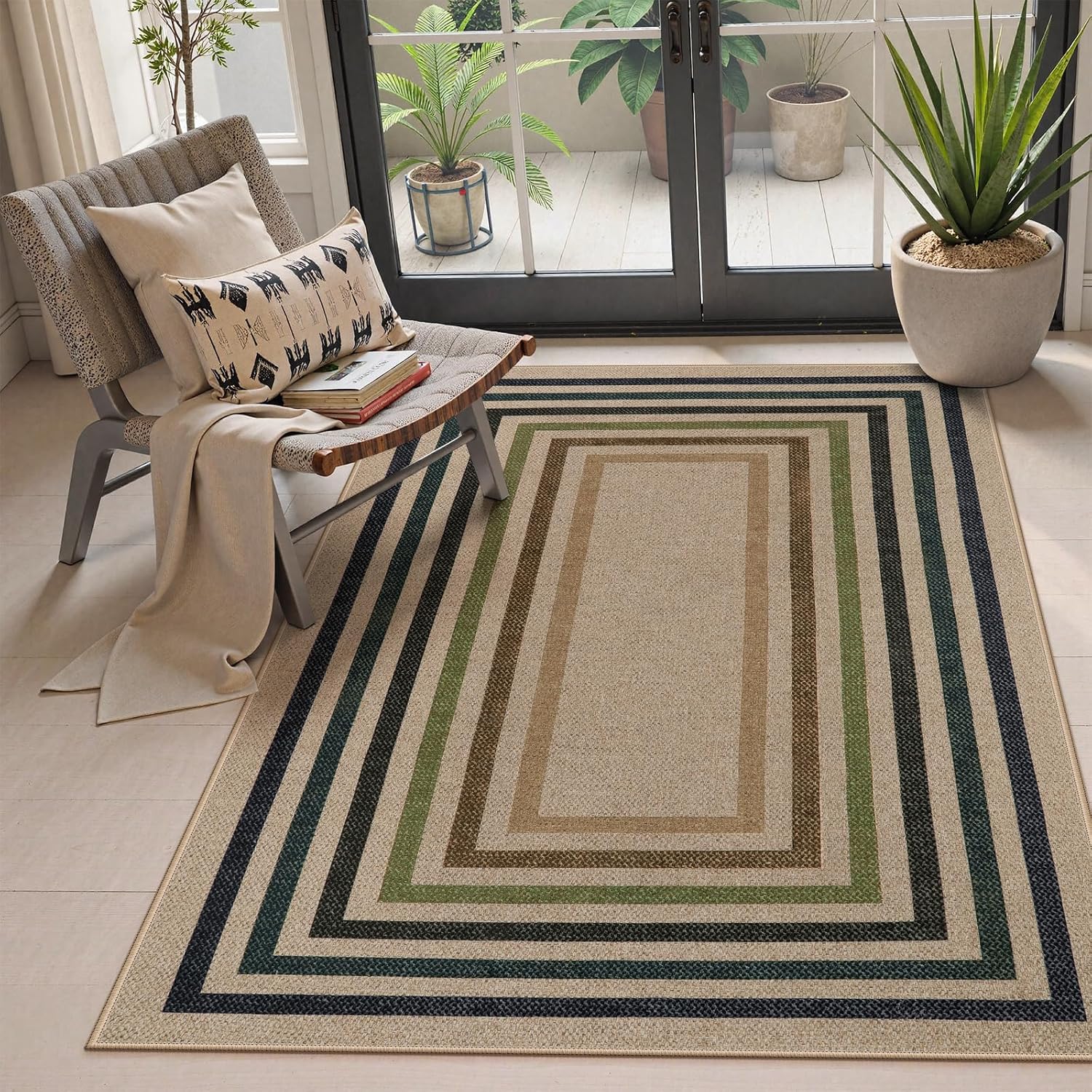 LAHOME™ Modern Rainbow Runner Rug
