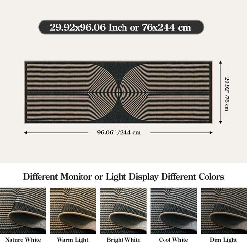 LAHOME™ Modern Rainbow Runner Rug