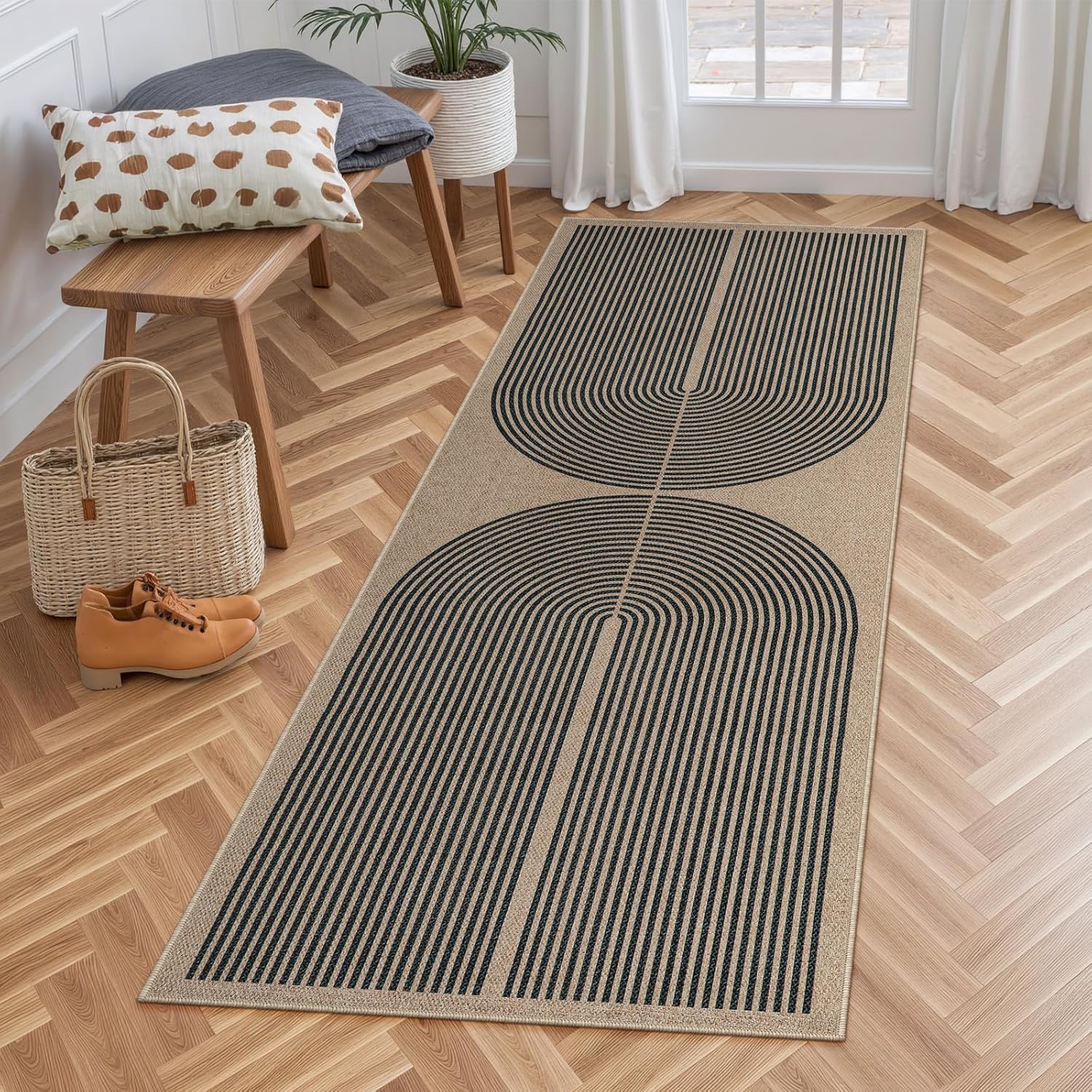 LAHOME™ Modern Rainbow Runner Rug