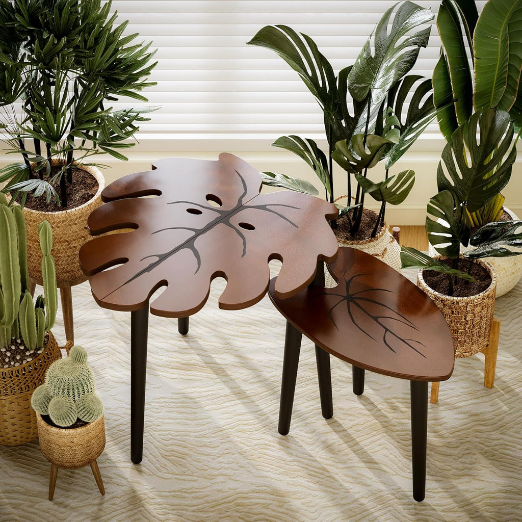BAMEOS™ Monstera Nesting Tables