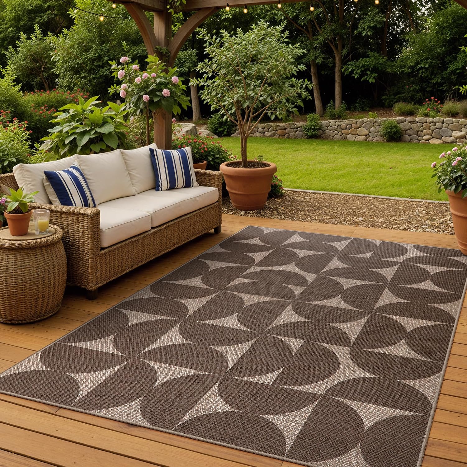 LAHOME™ Modern Rainbow Runner Rug