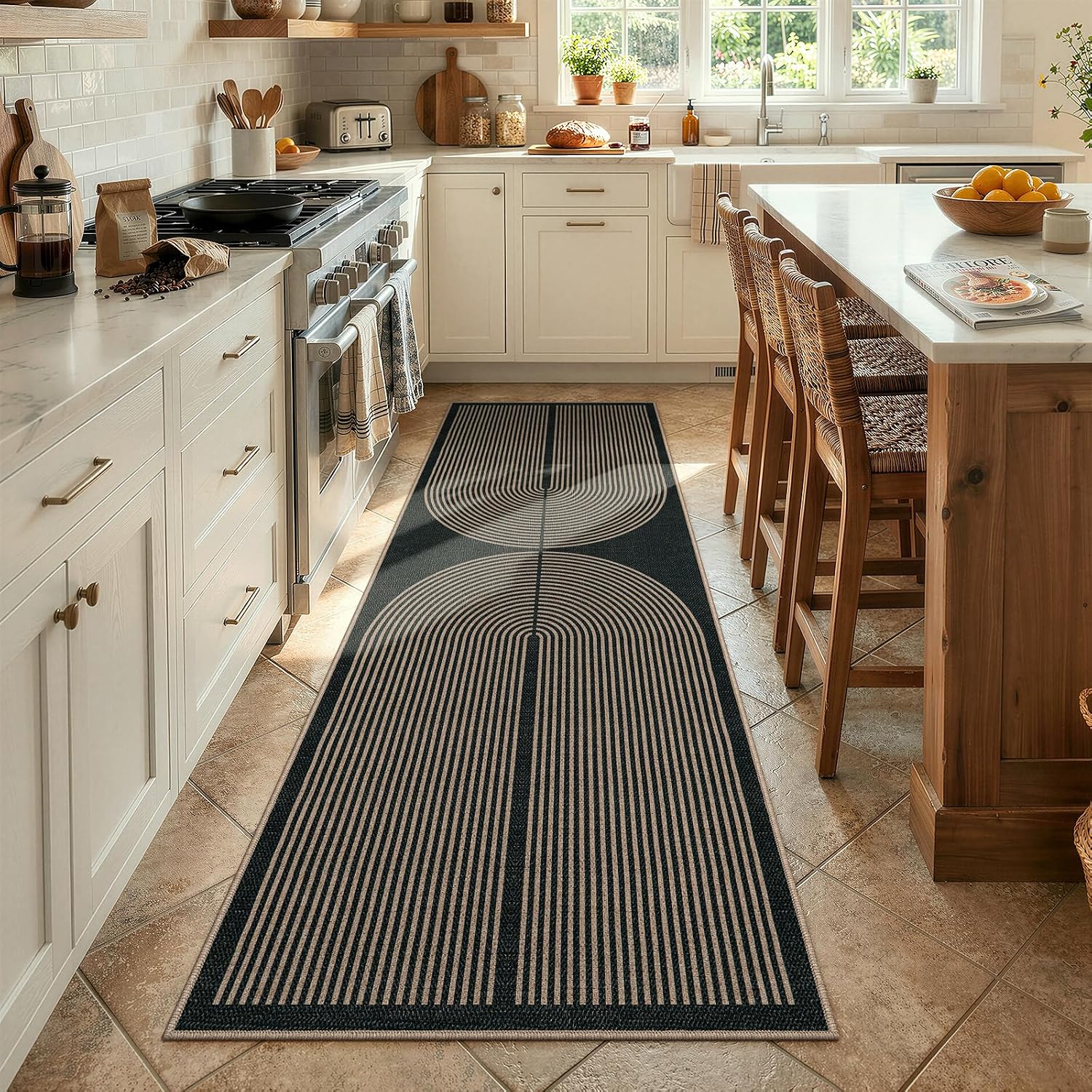 LAHOME™ Modern Rainbow Runner Rug