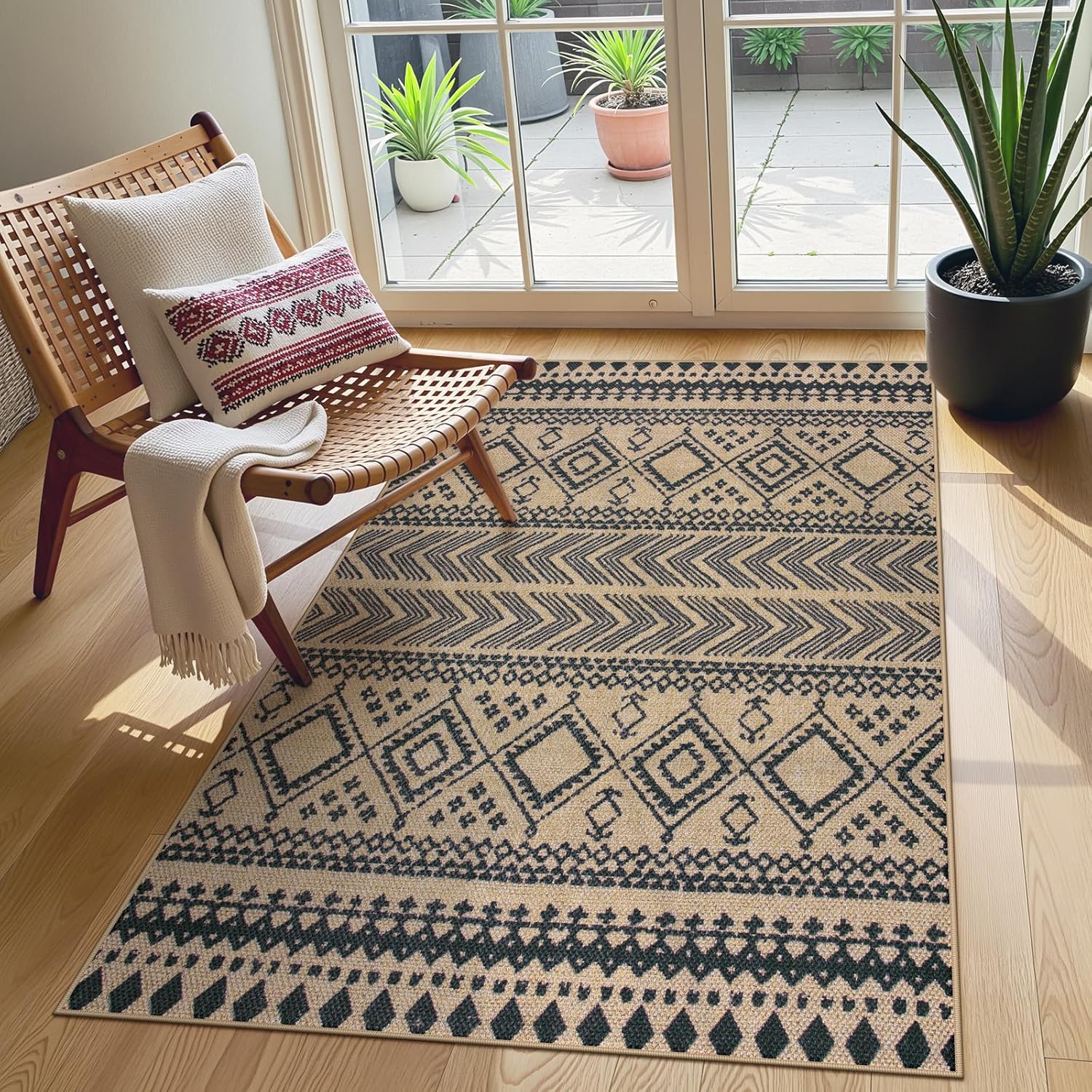 LAHOME™ Modern Rainbow Runner Rug