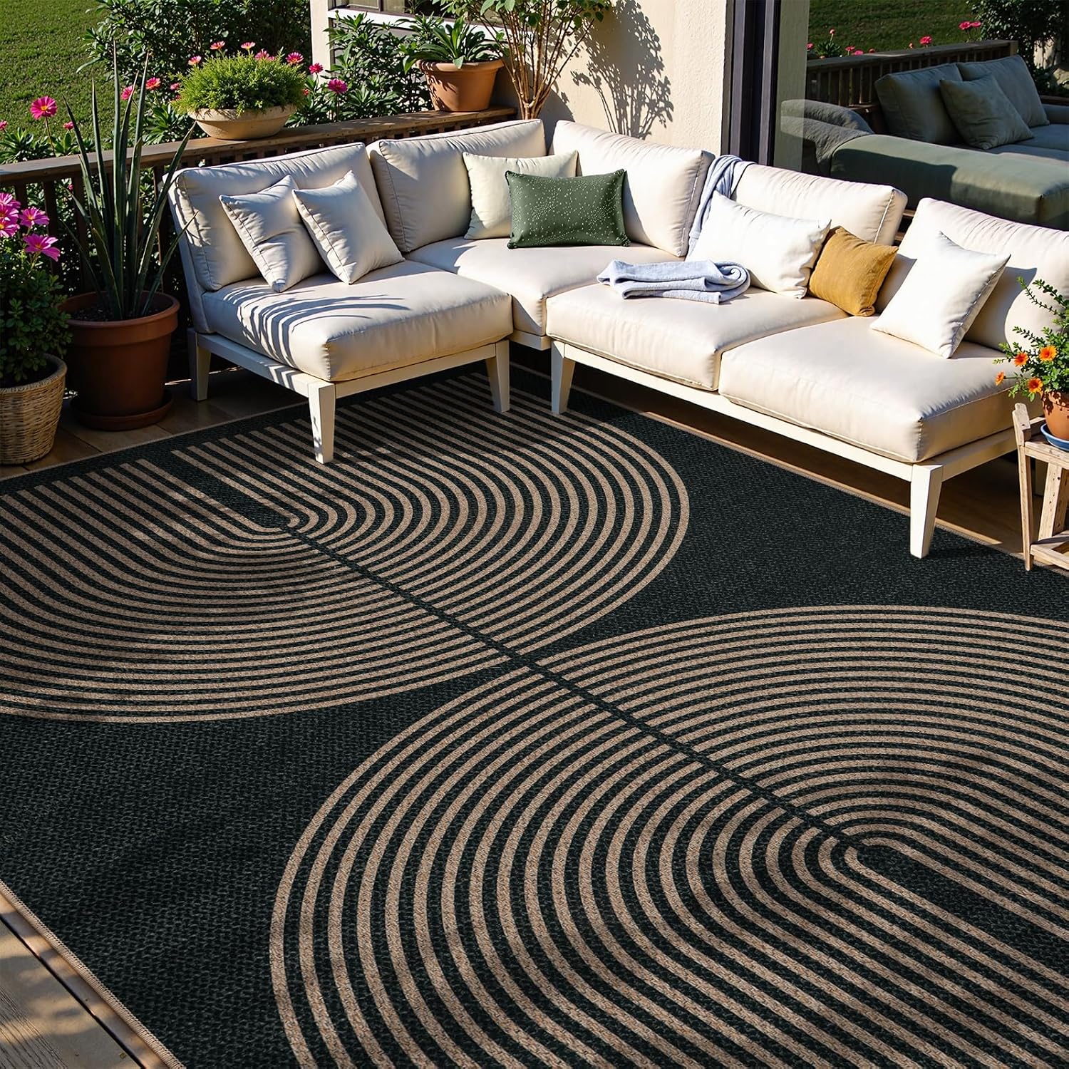 LAHOME™ Modern Rainbow Runner Rug