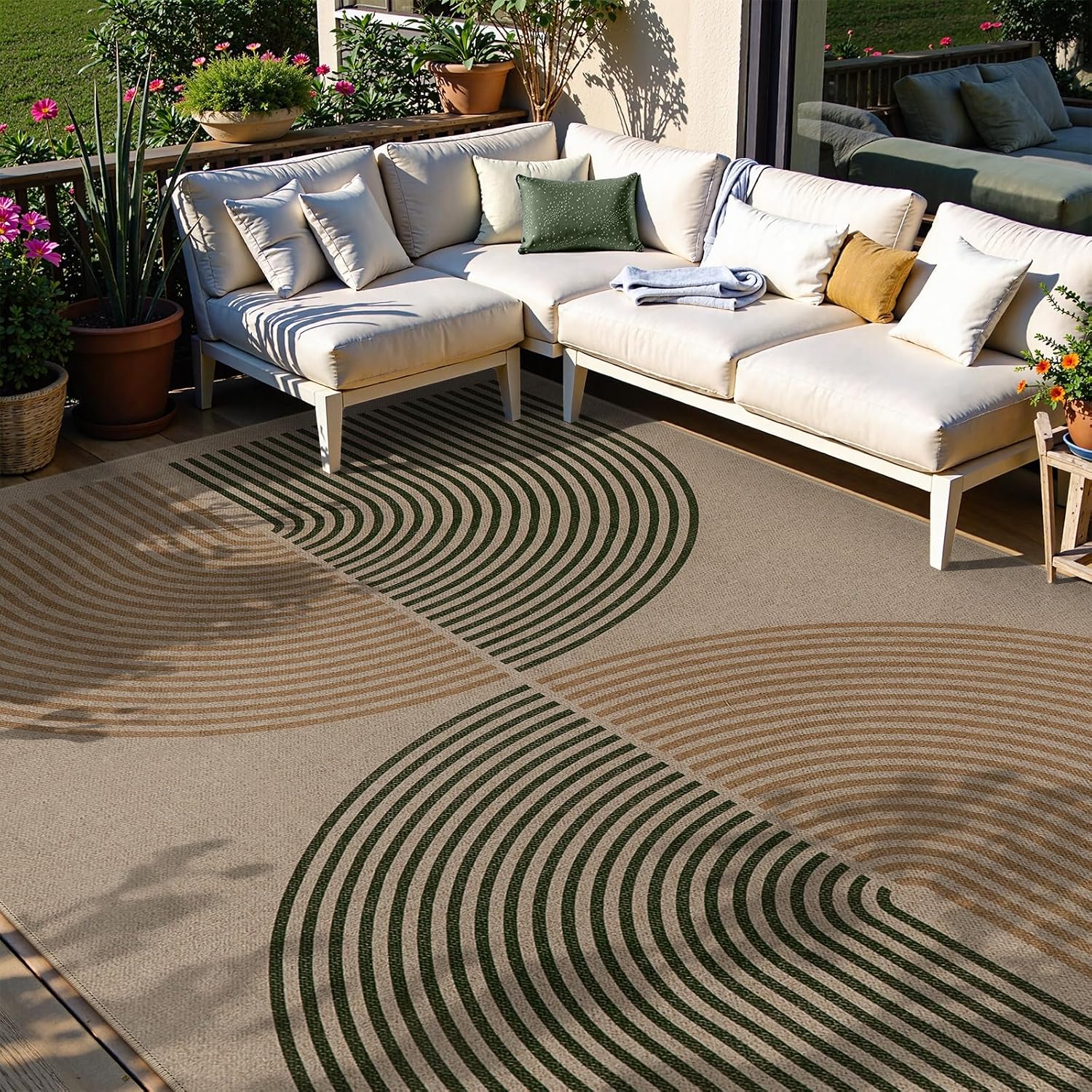 LAHOME™ Modern Rainbow Runner Rug
