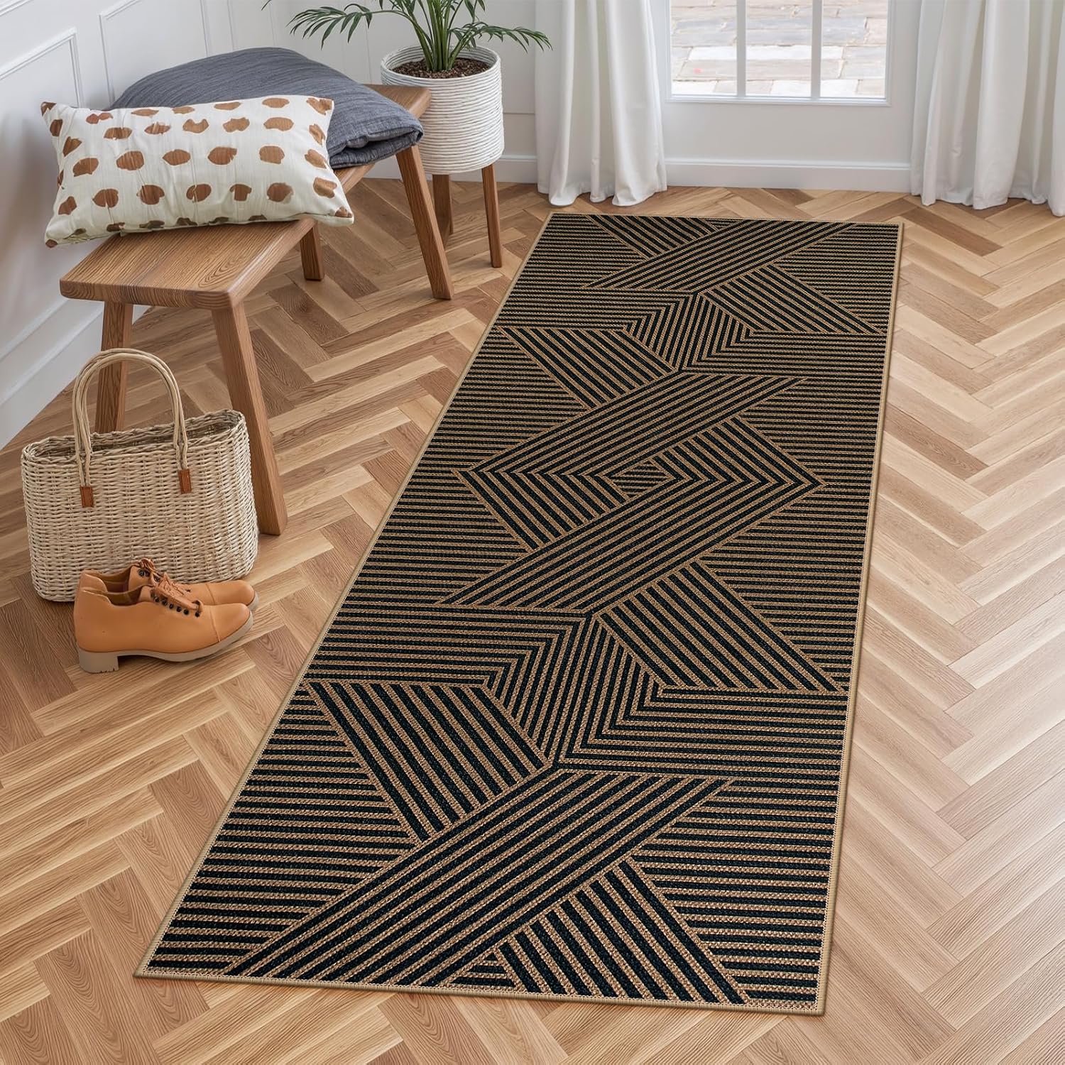 LAHOME™ Modern Rainbow Runner Rug