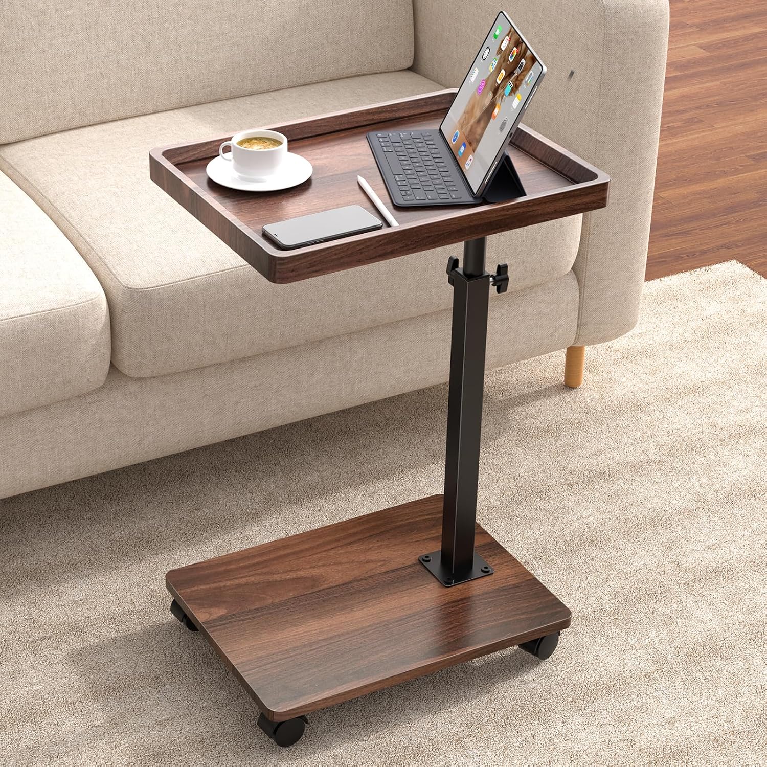 XNSDXV™ Adjustable Rolling Side Table