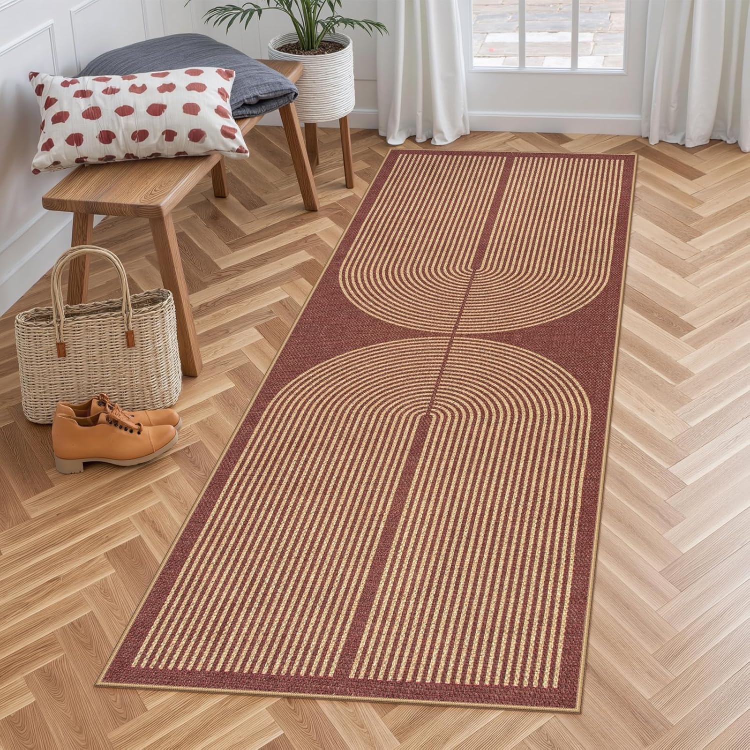 LAHOME™ Modern Rainbow Runner Rug