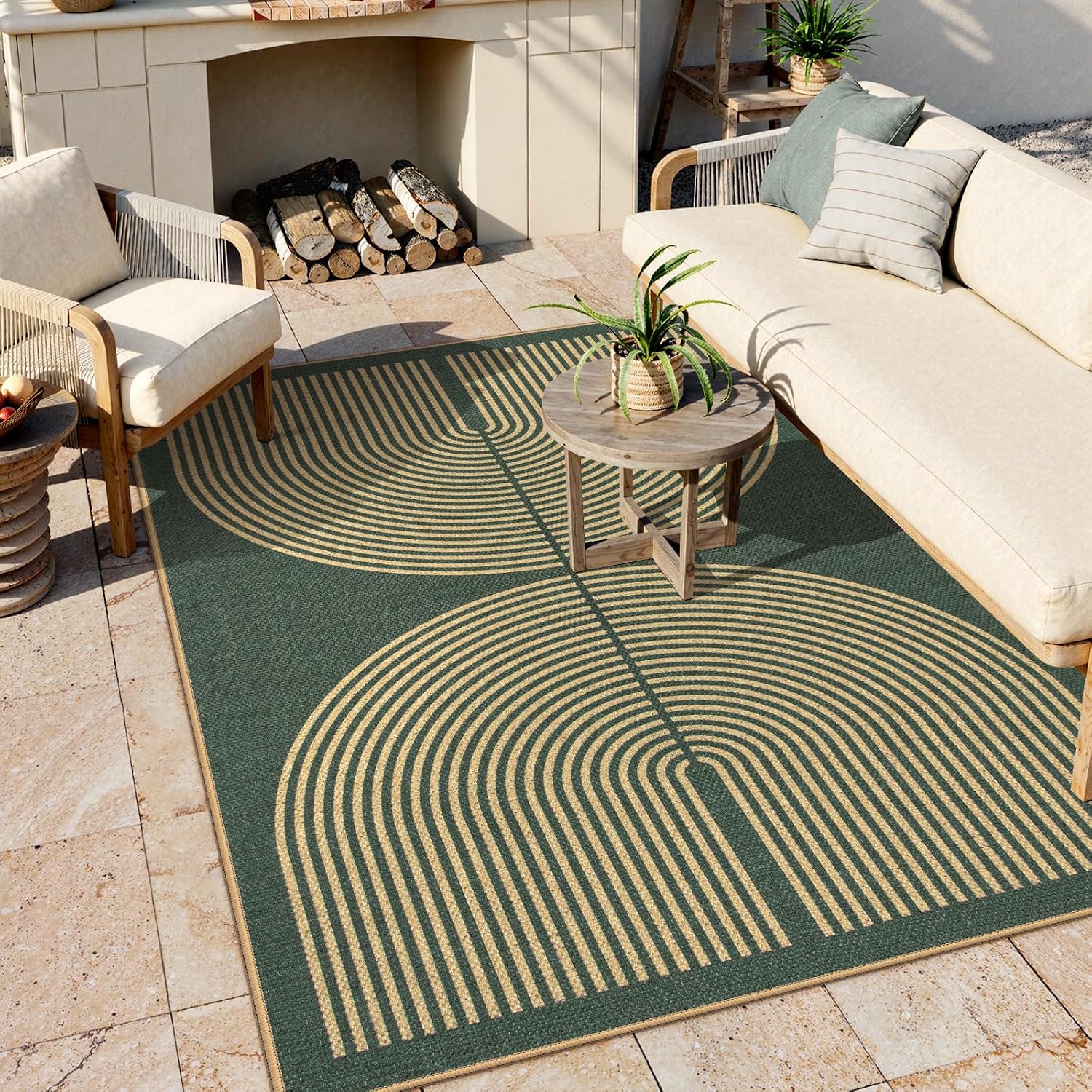 LAHOME™ Modern Rainbow Runner Rug