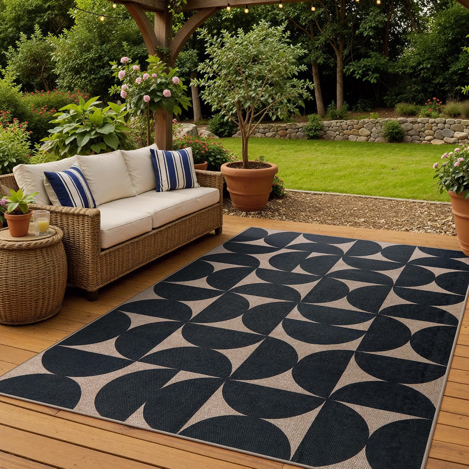 LAHOME™ Modern Rainbow Runner Rug