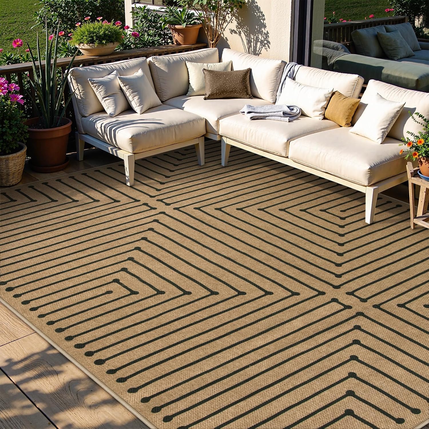 LAHOME™ Modern Rainbow Runner Rug