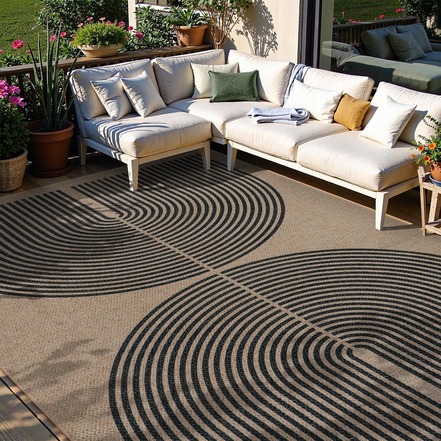 LAHOME™ Modern Rainbow Runner Rug